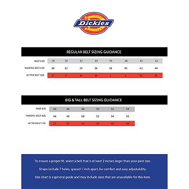 Dickies Double-Grommet Leather Belt - Men