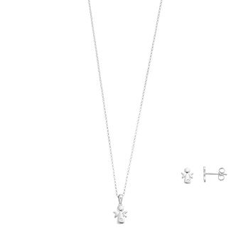 Little Diva Diamonds Sterling Silver Diamond Accent Angel Pendant