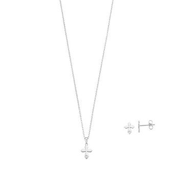 Little Diva Diamonds Sterling Silver Diamond Accent Cross Pendant - Kids