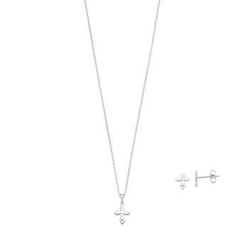 Little Diva Diamonds Sterling Silver Diamond Accent Cross Pendant - Kids