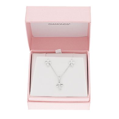 Little Diva Diamonds Sterling Silver Diamond Accent Cross Pendant - Kids