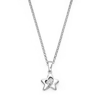 Little Diva Diamonds Sterling Silver Diamond Accent Star Pendant - Kids