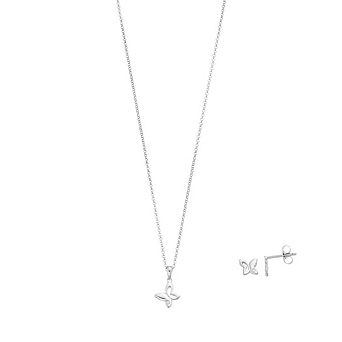 Little Diva Diamonds Sterling Silver Diamond Accent Butterfly Pendant - Kids