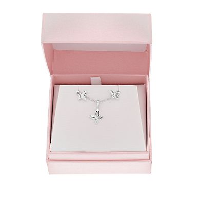 Little Diva Diamonds Sterling Silver Diamond Accent Butterfly Pendant - Kids