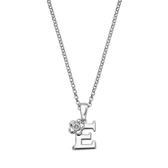 Little Diva Diamonds Sterling Silver Diamond Accent Initial Pendant - Kids