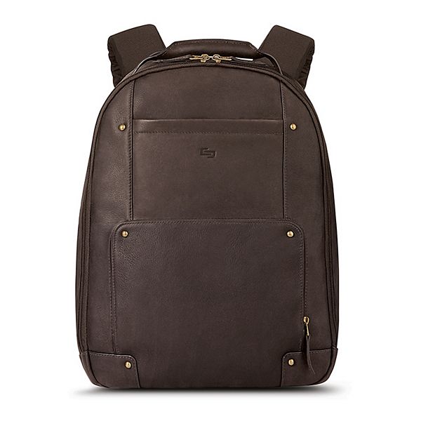 Solo Reade Vintage Leather 15.6-inch Laptop Backpack