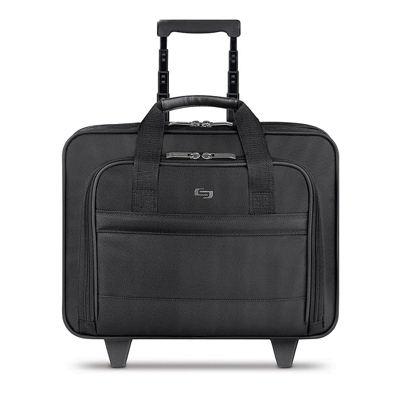Solo Classic Wheeled 15.6-in. Laptop Business Case, Black