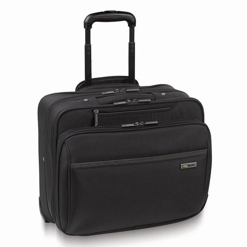 Solo Sterling 16-Inch Wheeled Laptop Overnight Bag, Black