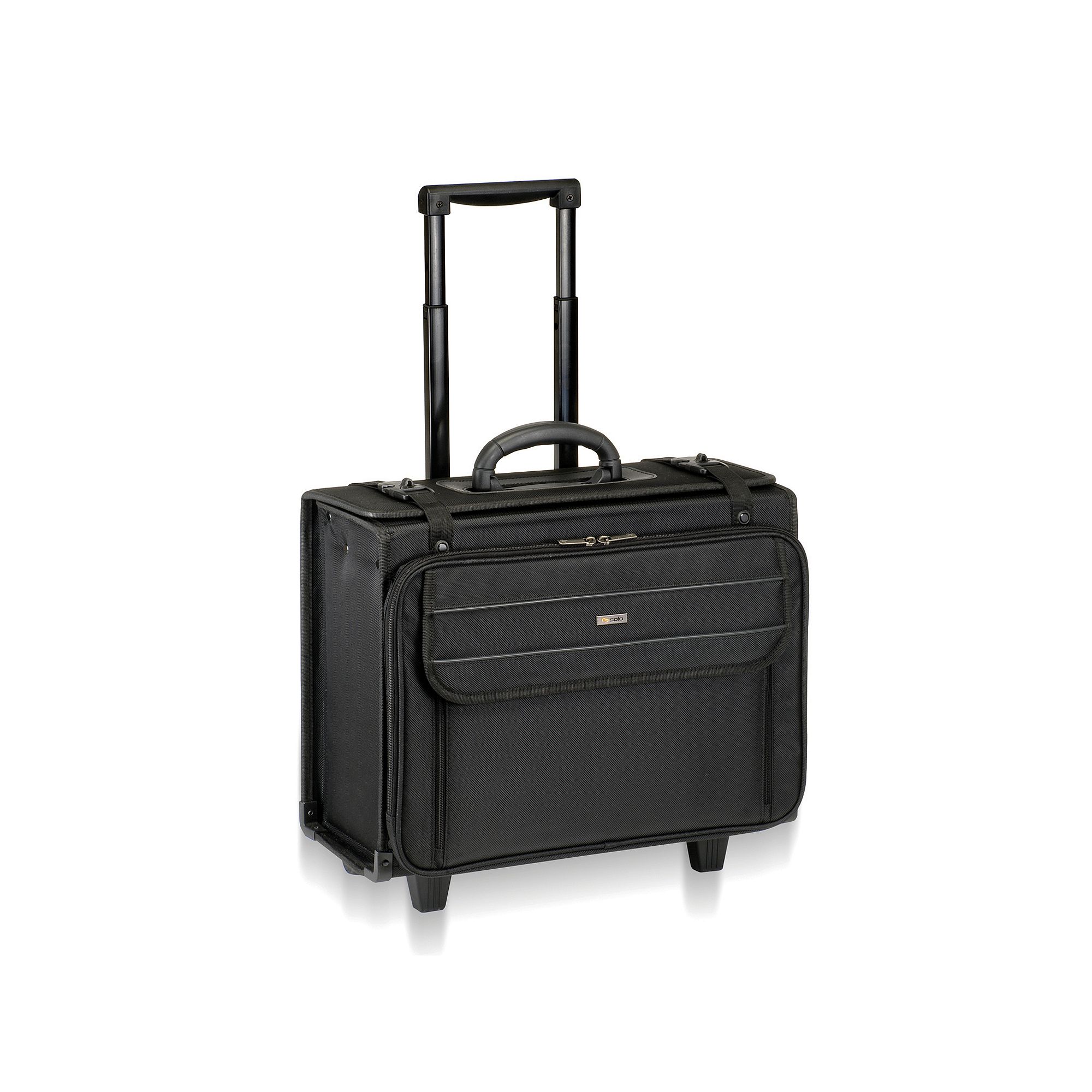 Solo Classic 17-Inch Wheeled Laptop Catalog Business Case, Black