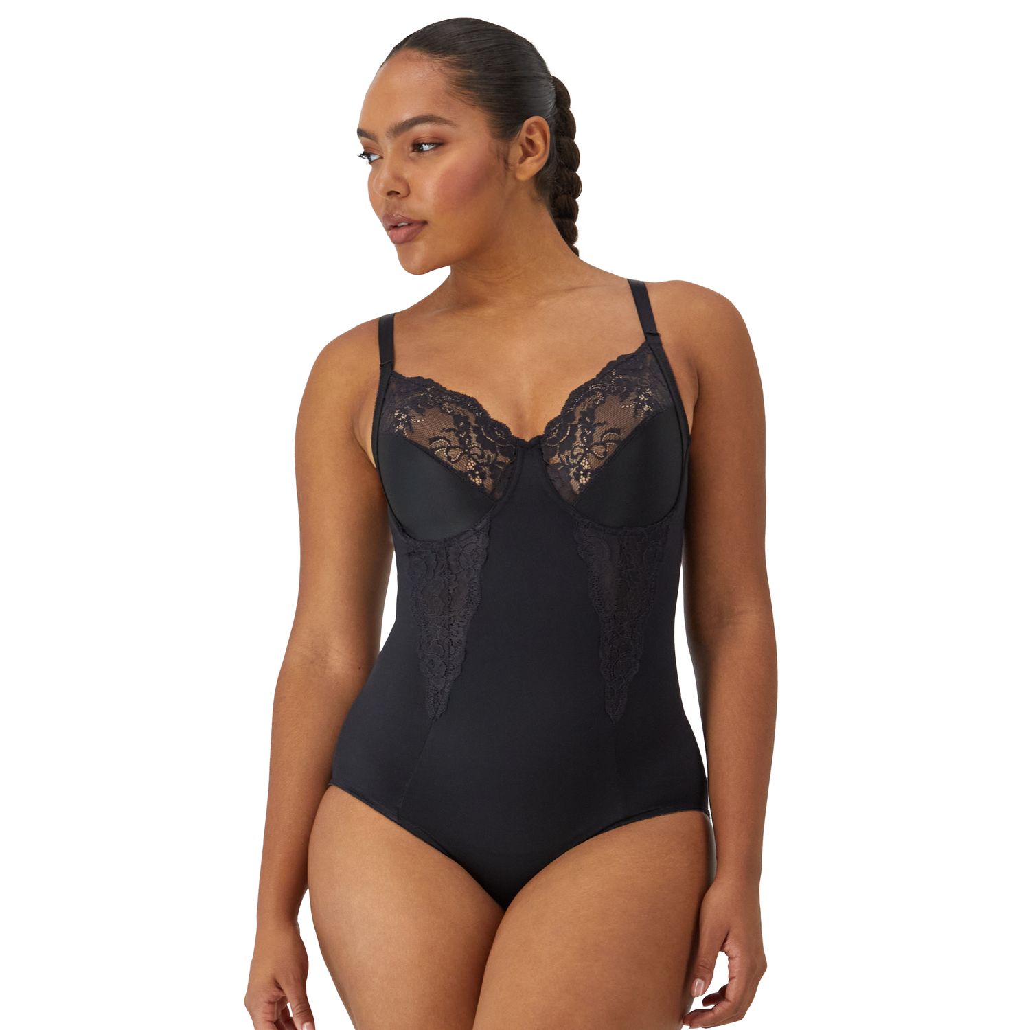 Maidenform Extra Firm Control Shapewear Lace-Trim Body Shaper 1456
