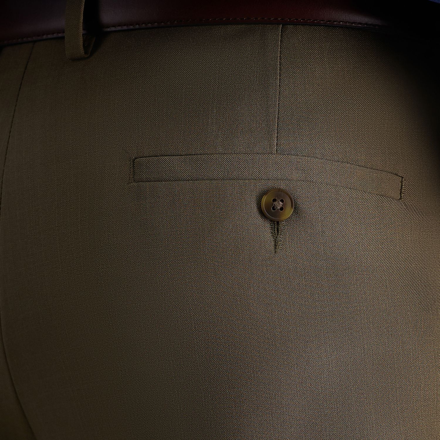 Size 32-34 Men's Haggar® eCLo™ Stria Classic-Fit Hidden Expandable Waist Pleated Dress Pants