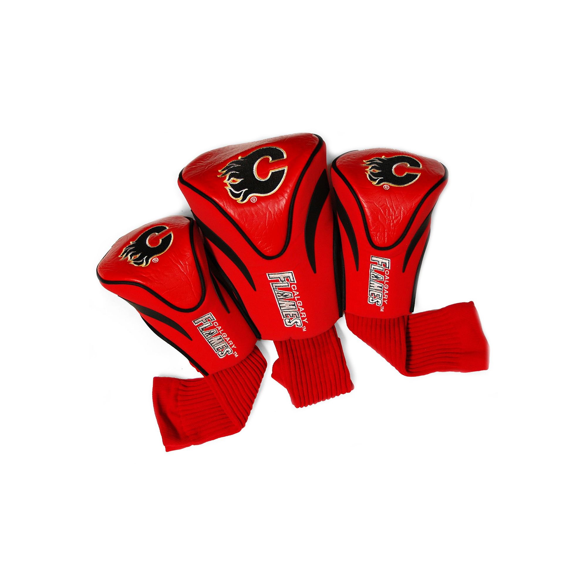 Team Golf Calgary Flames 3-pc. Contour Head Cover Set, Flm Team