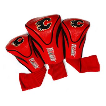 Team Golf Calgary Flames 3 pc Contour Head Cover Set