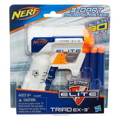 Nerf N-Strike Elite Triad Ex-3 Micro Blaster by Hasbro