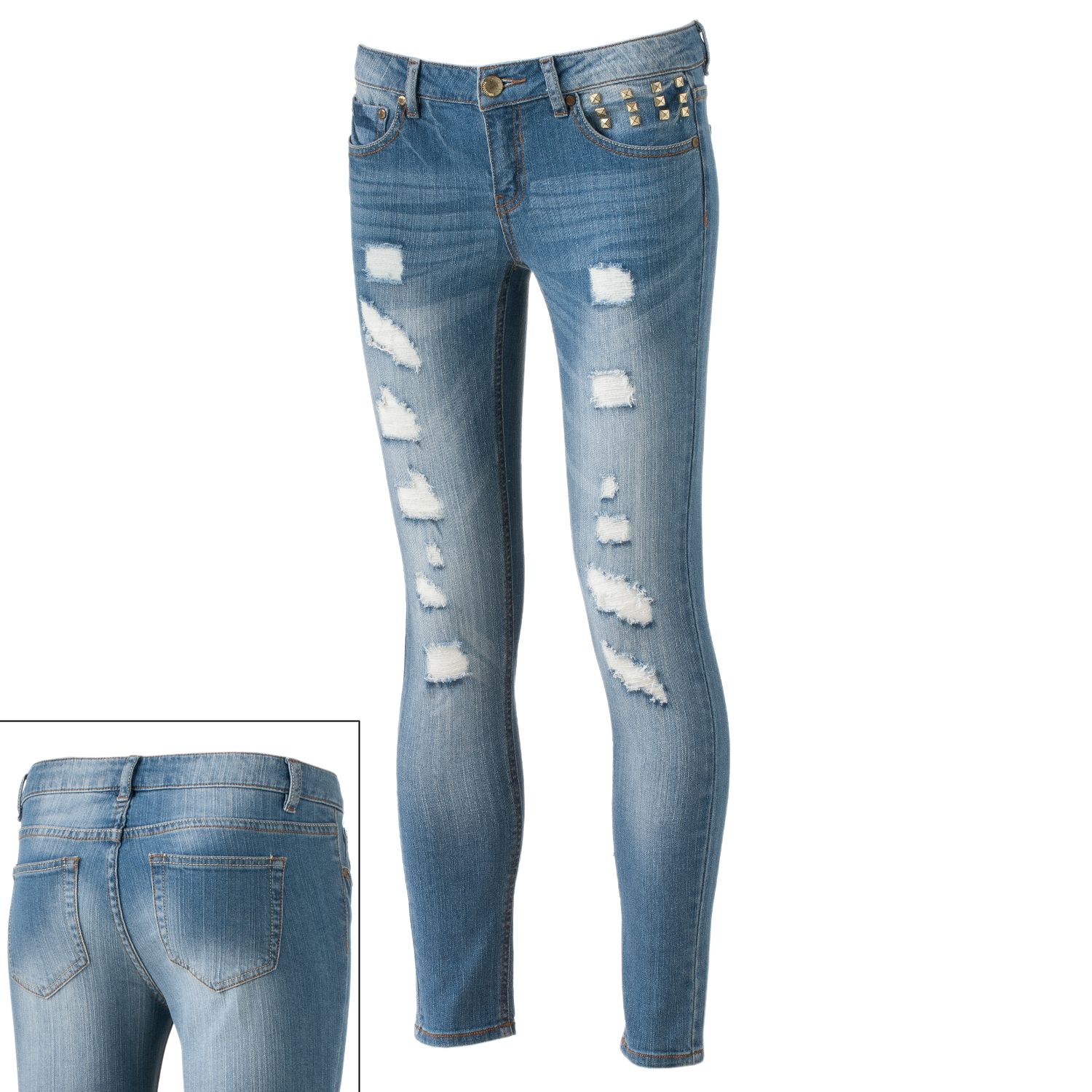 juniors distressed jeans