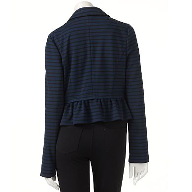 ELLE™ Striped Peplum Blazer