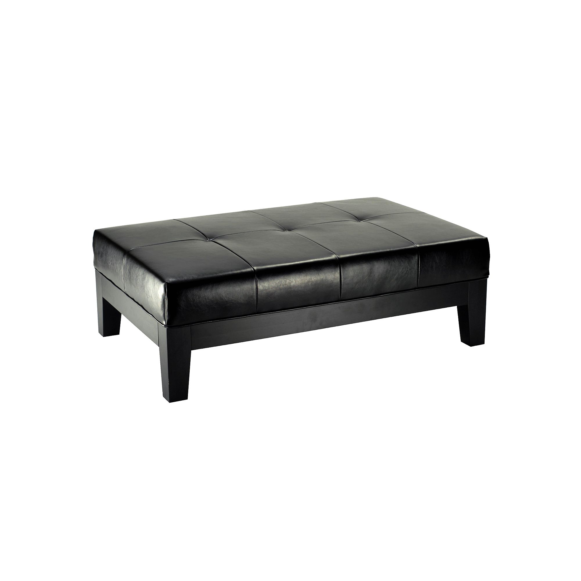 Safavieh Jordan Cocktail Ottoman, Black