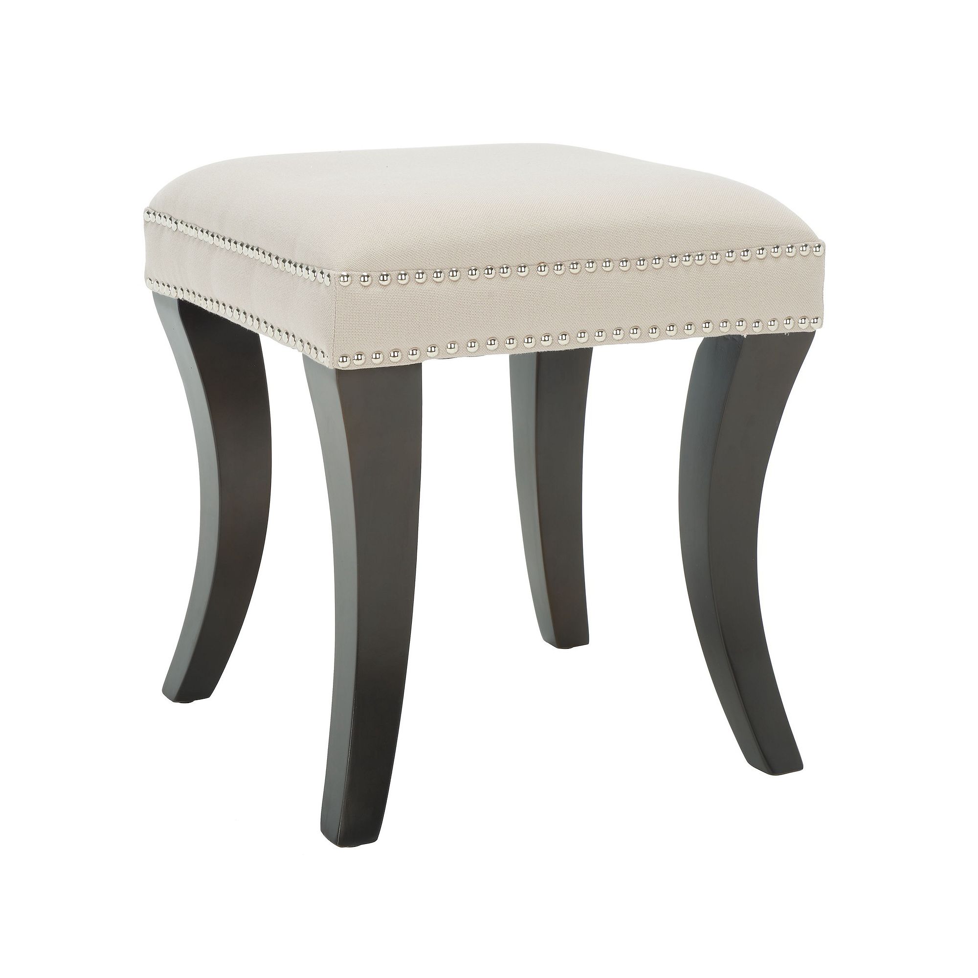 Safavieh Diva Linen Ottoman, Brown