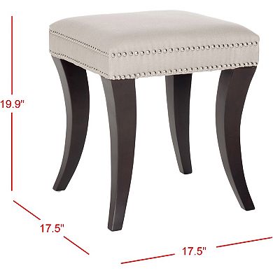Safavieh Diva Linen Ottoman