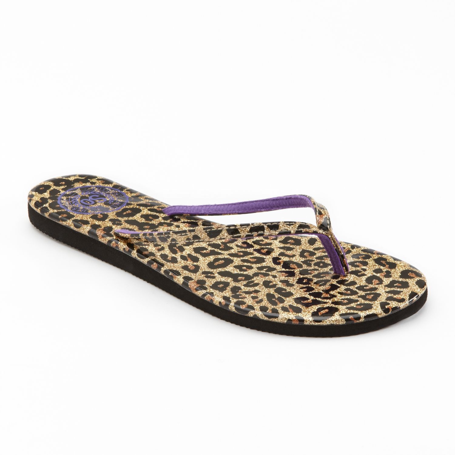 cheetah flip flops