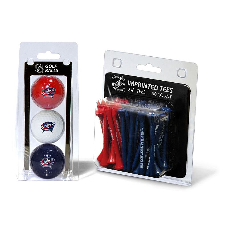 UPC 637556137999 product image for Team Golf Columbus Blue Jackets Ball & Tee Set, Multicolor | upcitemdb.com