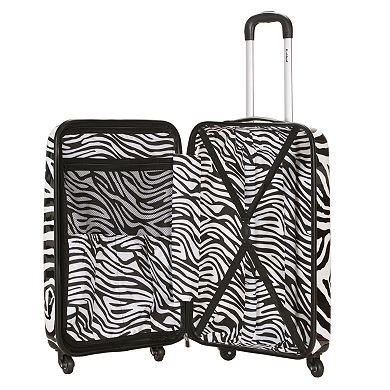 Rockland 20-Inch Animal Print Hardside Spinner Carry-On Luggage