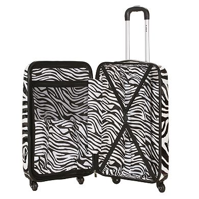 Rockland 20-Inch Animal Print Hardside Spinner Carry-On Luggage