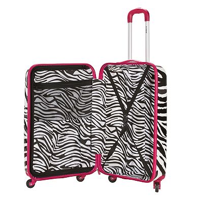 Rockland 20-Inch Animal Print Hardside Spinner Carry-On Luggage