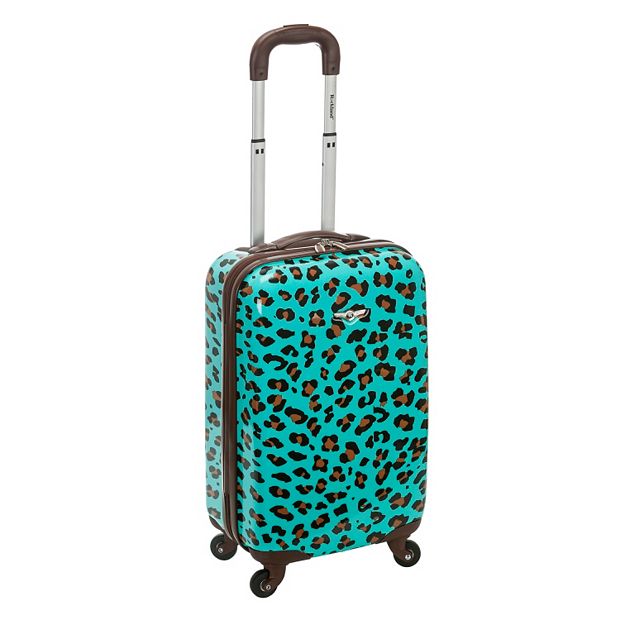 Rockland 20 Inch Animal Print Hardside Spinner Carry On Luggage