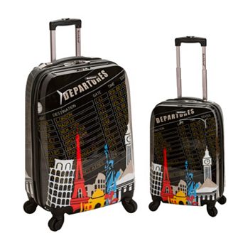 Rockland Graphic 2 pc Hardside Spinner Luggage Set