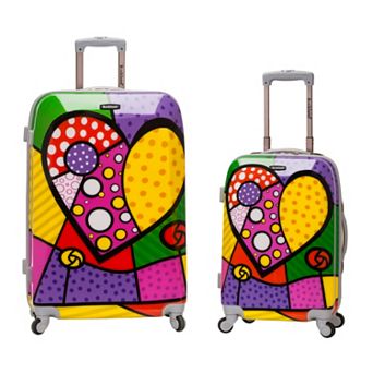Rockland Graphic 2 pc Hardside Spinner Luggage Set