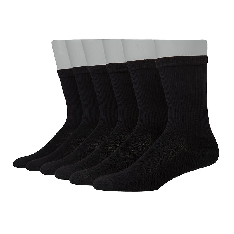 UPC 038257762990 product image for Men's Hanes 5-pk. Ultimate X-Temp Crew Socks, Size: 6-12, Black | upcitemdb.com