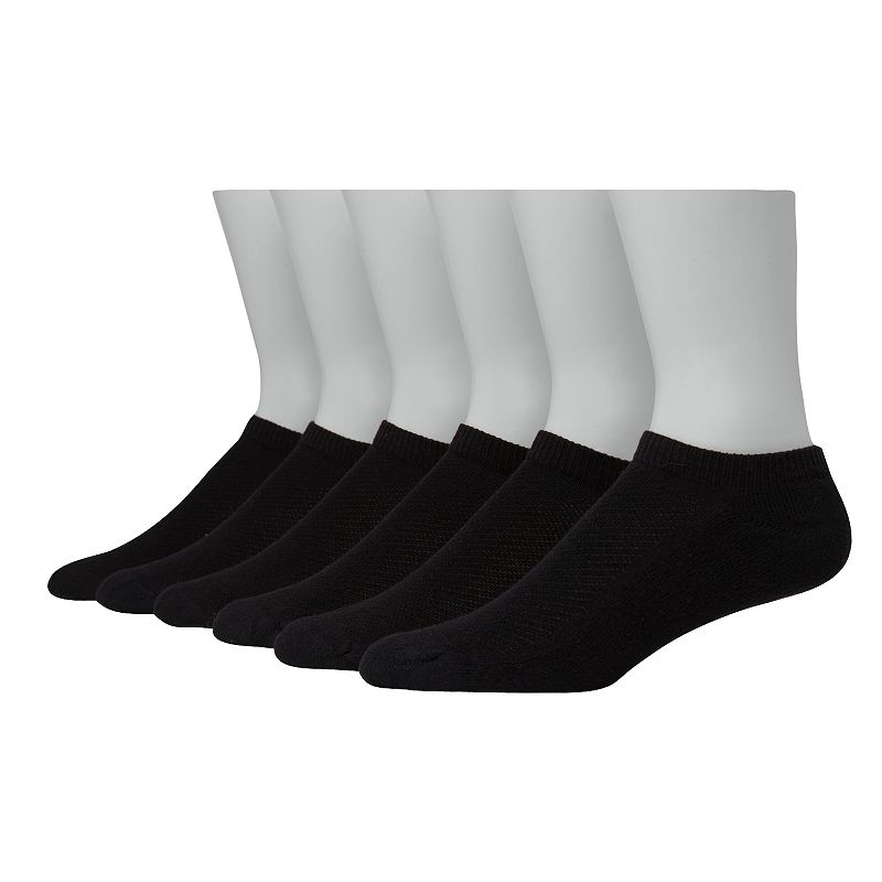 UPC 038257763010 product image for Men's Hanes 5-pk. Ultimate X-Temp No-Show Socks, Size: 6-12, Black | upcitemdb.com