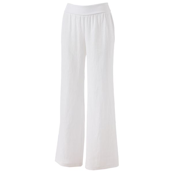 Women's Jennifer Lopez Wide-Leg Linen Pants
