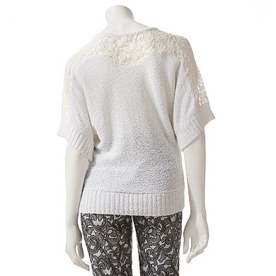 Women's Jennifer Lopez Lace Dolman Sweater