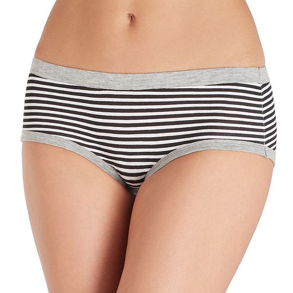 Juniors' Saint Eve® Hipster Panty 516422 - Black White Stripe (MEDIUM)  – BrickSeek