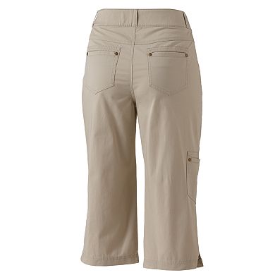 Croft & Barrow® Embroidered Twill Cargo Capris