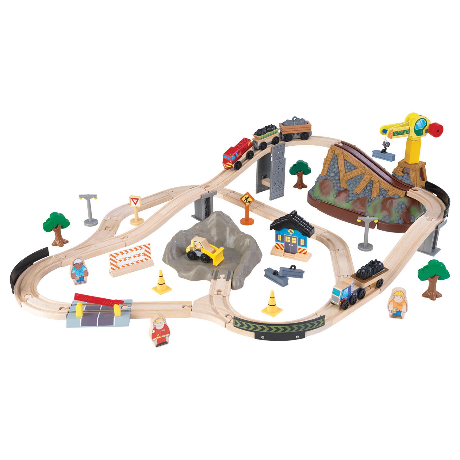 bucket top construction train set