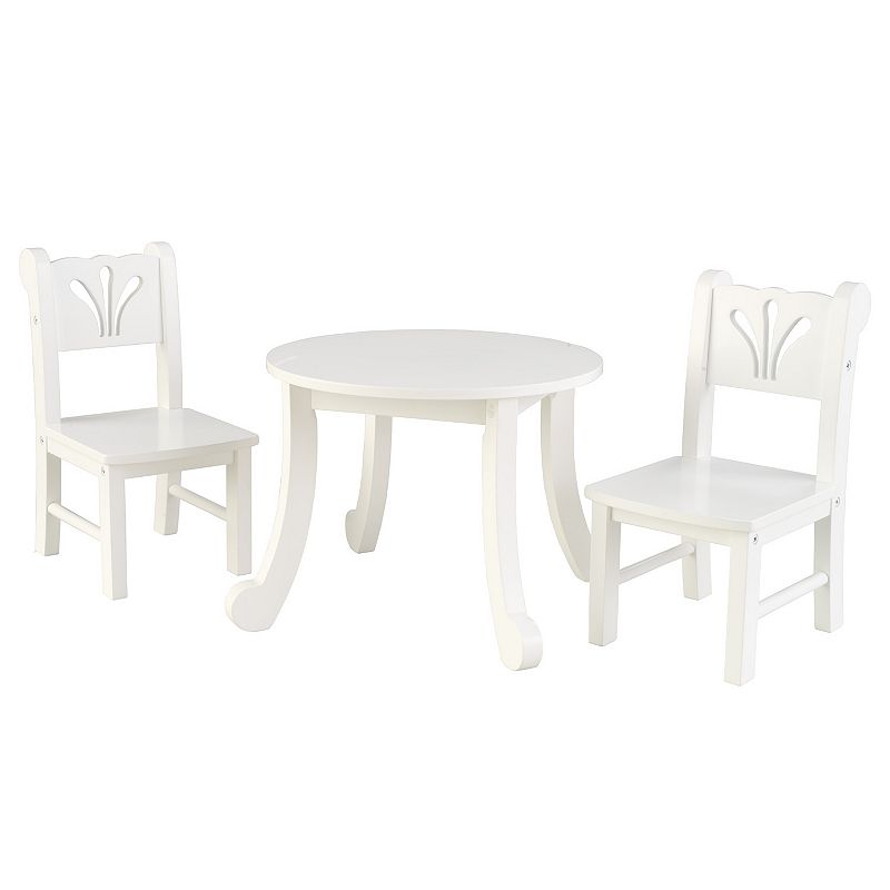 93711979 KidKraft Doll Table and Chair Set, White sku 93711979