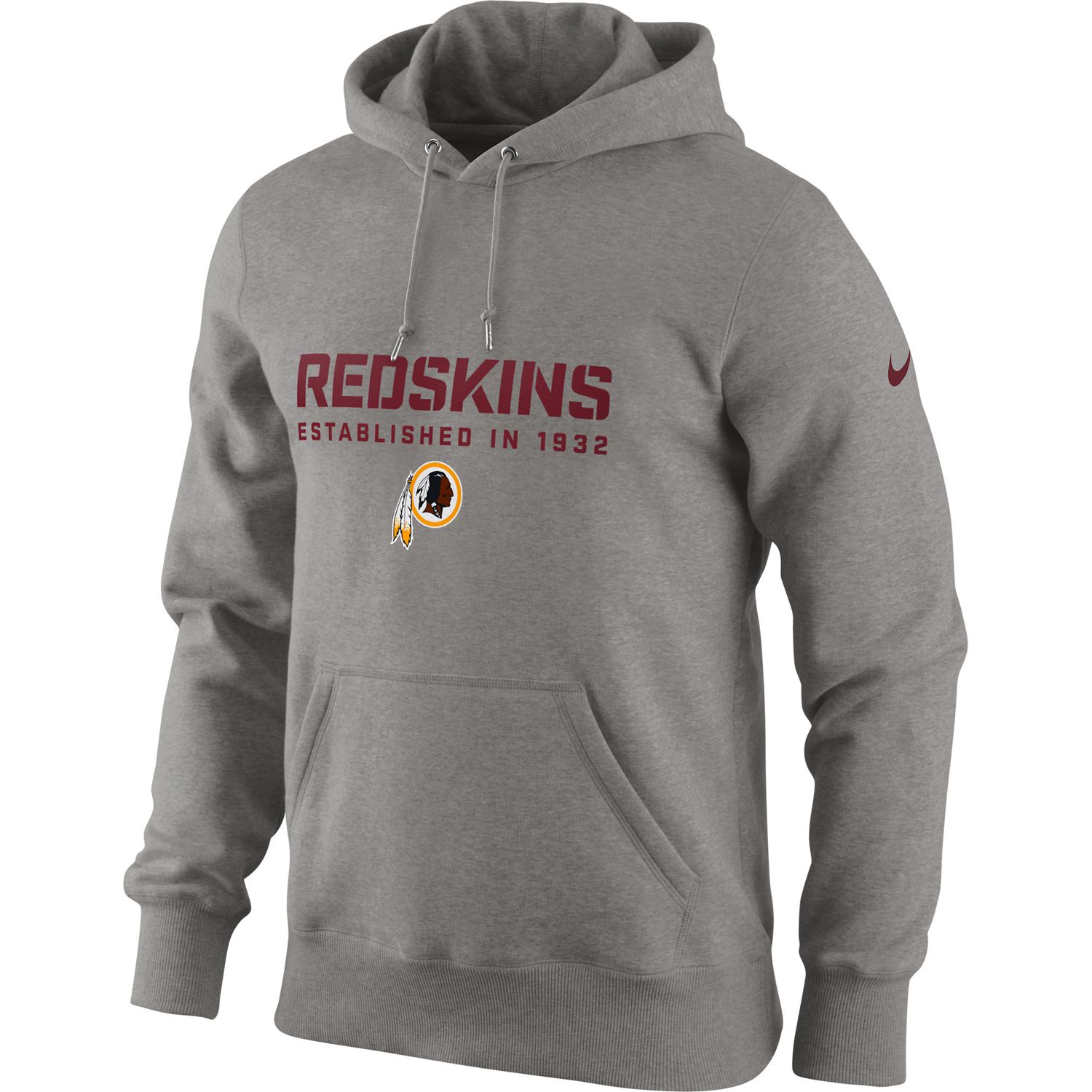 grey redskins hoodie
