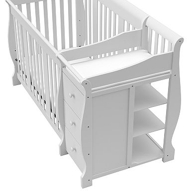 Storkcraft Portofino 4-in-1 Fixed Side Convertible Crib Changer