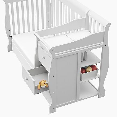 Storkcraft Portofino 4-in-1 Fixed Side Convertible Crib Changer