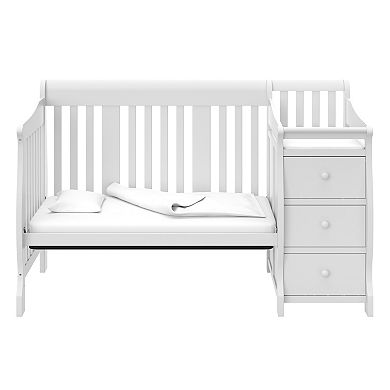 Storkcraft Portofino 4-in-1 Fixed Side Convertible Crib Changer