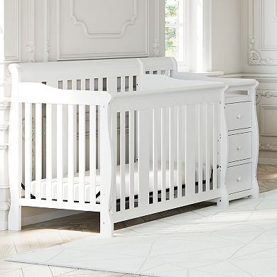 Storkcraft Portofino 4-in-1 Fixed Side Convertible Crib Changer