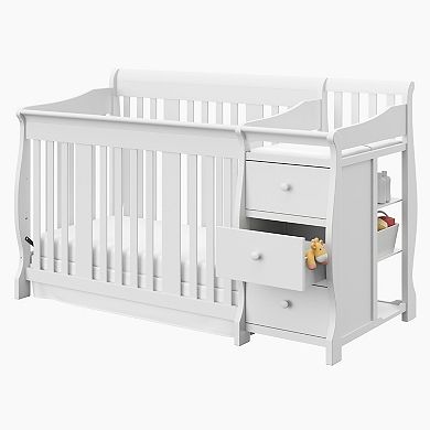 Storkcraft Portofino 4-in-1 Fixed Side Convertible Crib Changer