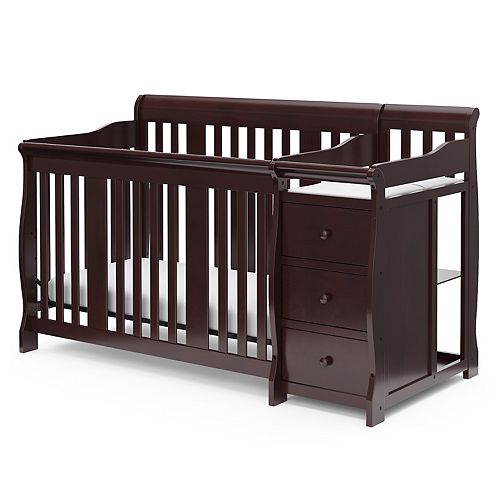 Storkcraft Portofino 4 In 1 Fixed Side Convertible Crib Changer