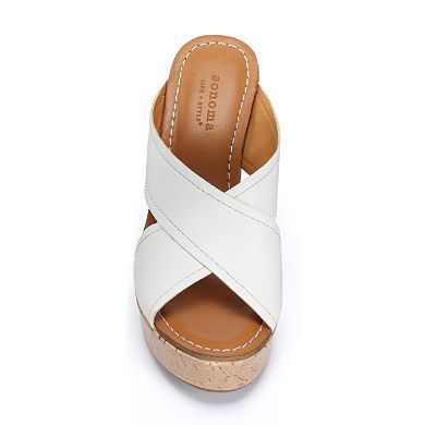 Sonoma Goods For Life® Platform Wedge Sandals - Women