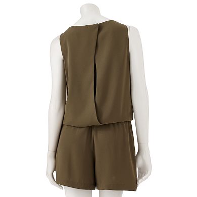 Women's Jennifer Lopez Solid Open-Back Romper