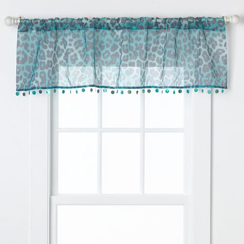 CHF Cheetah Voile Valance - 59'' x 15''