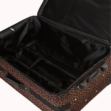 Rockland 4-Piece Print Luggage Set